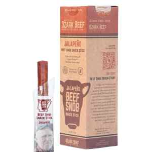 Jalapeno Beef Snob Snack Sticks - Box of 20 Sticks