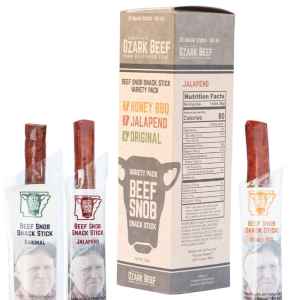 Variety Pack Beef Snob Snack Sticks - Box of 20 Sticks